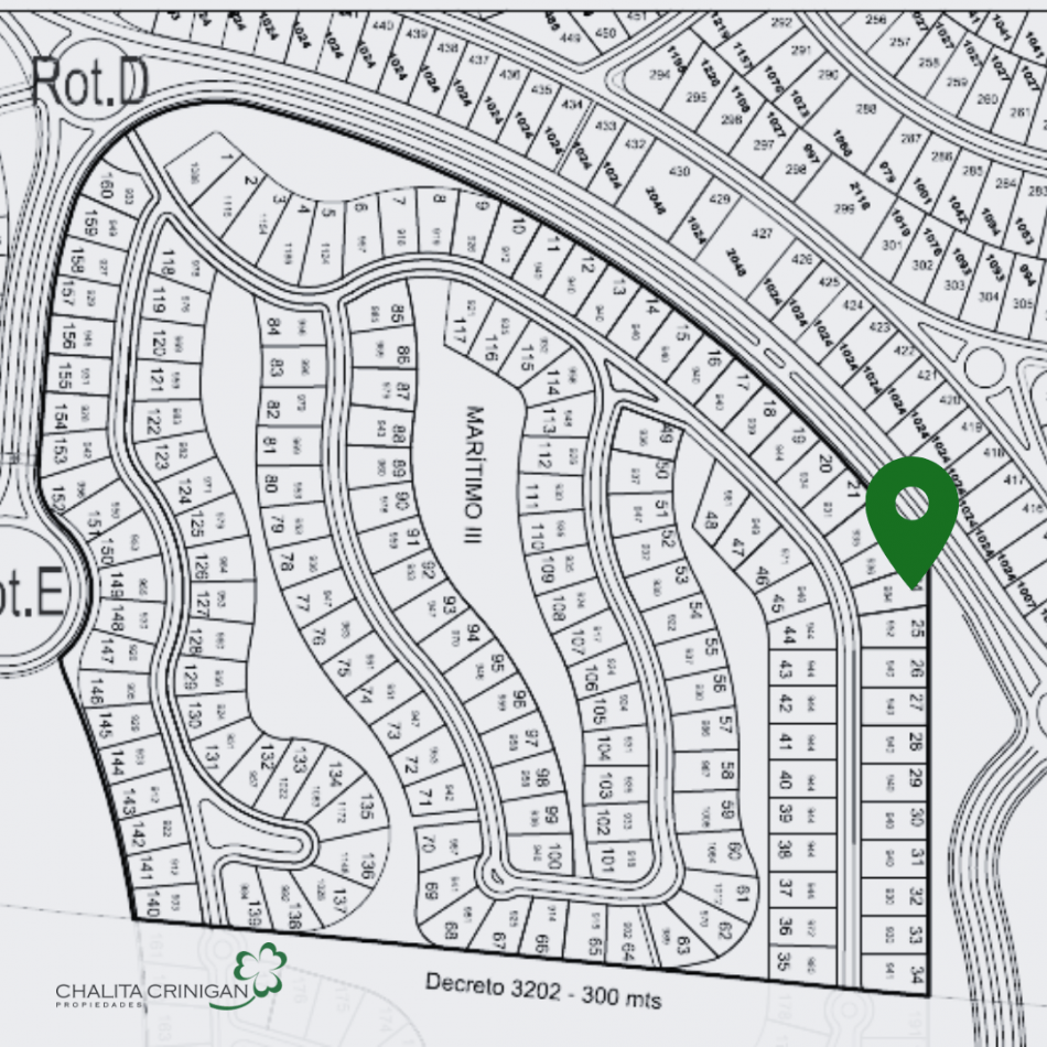 Costa Esmeralda- Casa en venta , totalmente equipada. Barrio Maritimo III 24.